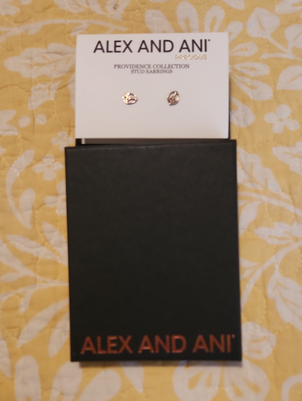 Alex and Ani Sterling Silver Post Earring NWT in Box